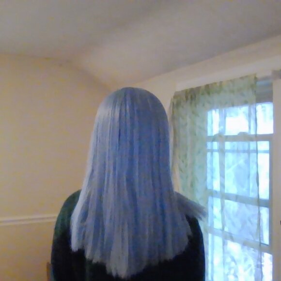 Light Blue Synthetic lace front 22 inch main image 6